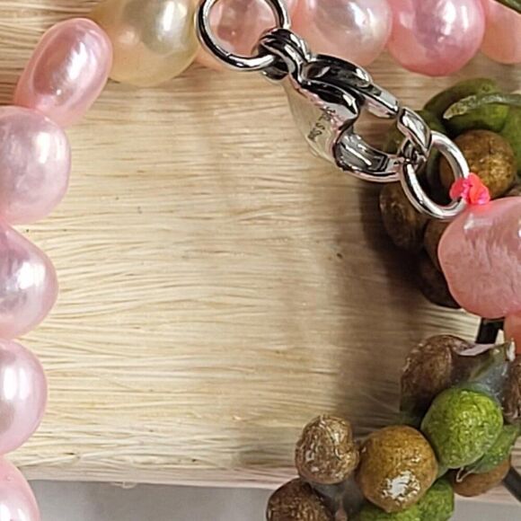 New, Austrian Crystal, Stamped Necklace, in Stainless Steel, 24 inches - Picture 9 of 11